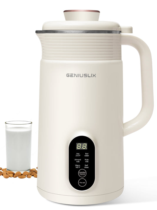 Automatic Vegan Nut Milk Maker Machine 24 Oz - Auto Clean & Temperature Control Soy Milk Maker, Homemade Non-Dairy Beverages - Oat/Coconut/Cashew/Almond Milk Machine with Recipe